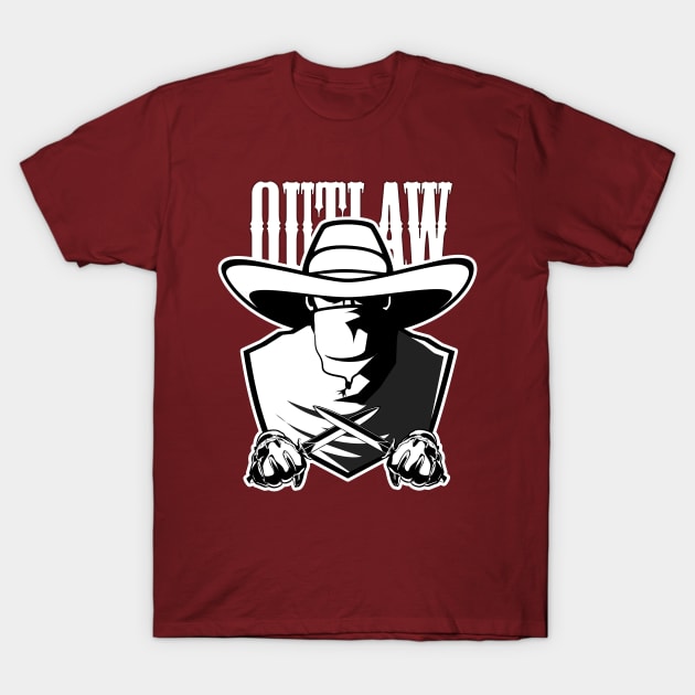 Outlaw: Knife man T-Shirt by AlterAspect